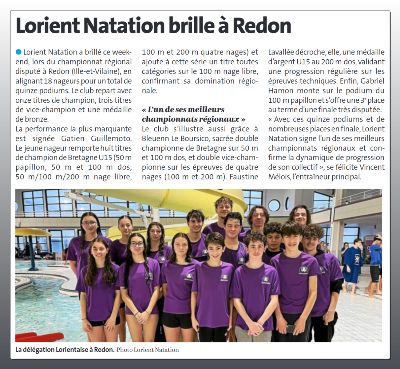 Article - Championnats Régionaux Redon