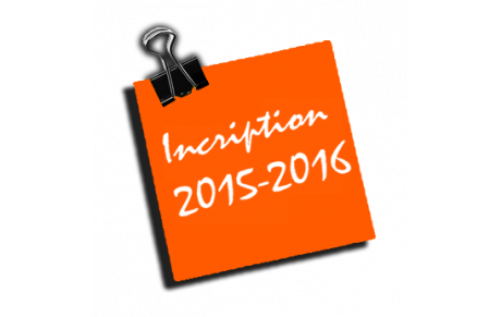 INSCRIPTIONS 2015-2016