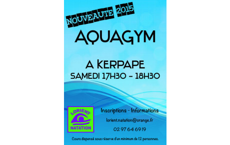 NOUVEAUTE 2015 AQUAGYM