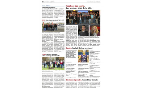 Trophée des sports : Valérie titrée Sportive de l’Année 2015 !!! 