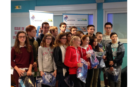 Nageurs présents récompensés ASSEMBLÉE GÉNÉRALE DU COMITÉ  56 LE DIMANCHE 22 OCTOBRE 2017