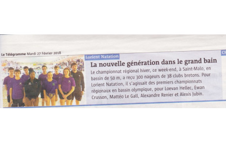 ARTICLE N°1 DU TÉLÉGRAMME DU 27/02/2018