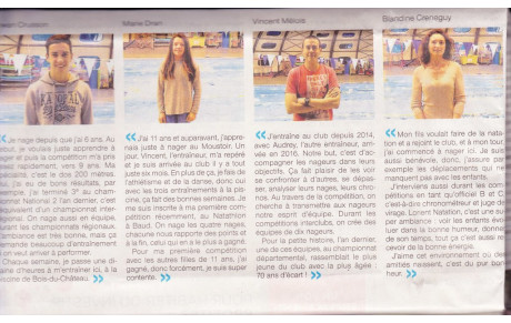 ARTICLE DU OUEST FRANCE SUITE 18/04/2018