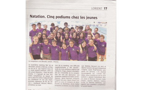 ARTICLE DU TÉLÉGRAMME DU 3/05/2018