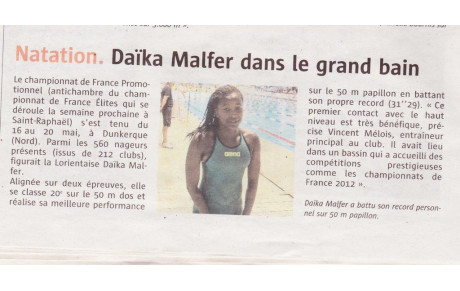 ARTICLE DU TÉLÉGRAMME DU 23/05/2018