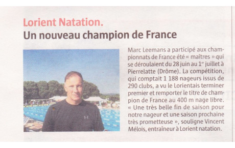 ARTICLE DU TÉLÉGRAMME DU 03/07/2018