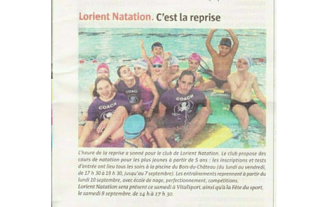 ARTICLE DU TÉLÉGRAMME DU 01/09/2018