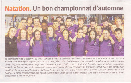 ARTICLE DU TÉLÉGRAMME DU 28/11/2018