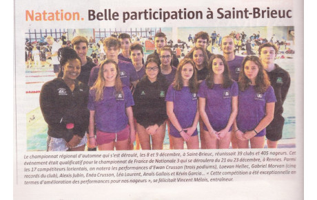 ARTICLE DU TÉLÉGRAMME 12/12/2018