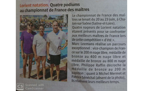 ARTICLE DU TÉLÉGRAMME 26/06/2019