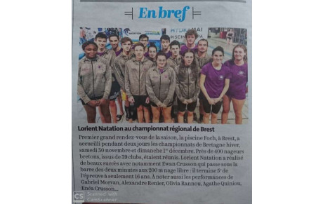 ARTICLE DU TÉLÉGRAMME DU 04/12/2019